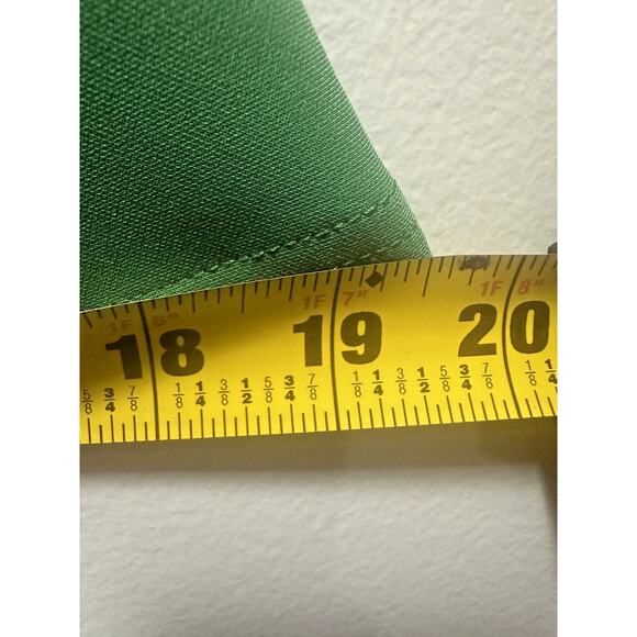 Kate Kasin Women’s Green Peplum Top Size M Long Sleeve Ruffle Shoulder Elegant B - Picture 5 of 8